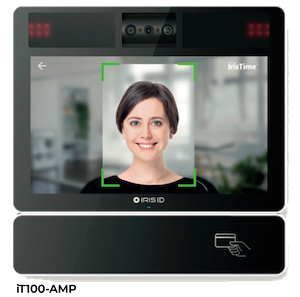iT100-AMP iris and facial recognition time clock