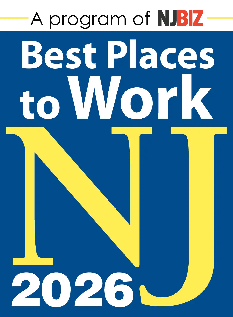 NJBIZ Best Places to Work in New Jersey 2026 logo